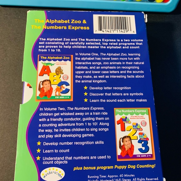 New DVD Alphabet & DVD Numbers with Vintage magnetic counting board sale - Picture 9 of 10